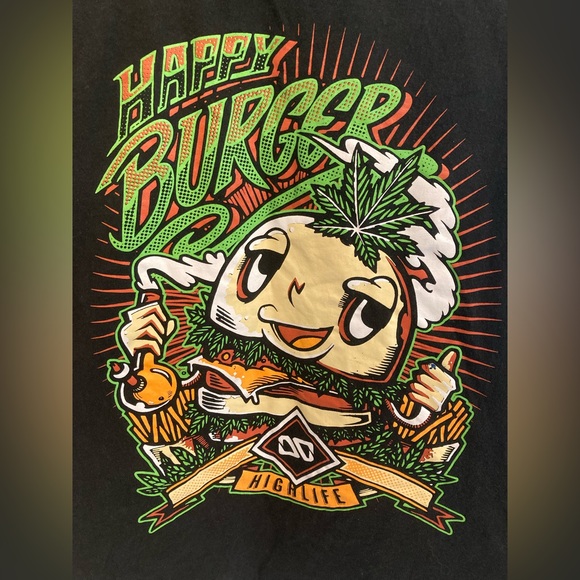 Overdose Happy Burger High Life shirt size small - Picture 2 of 4